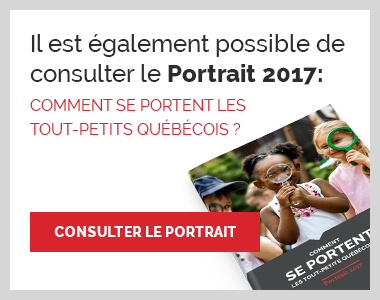 Il est également possible de consulter le Portrait 2017: Comment se portent les tout-petits québécois?